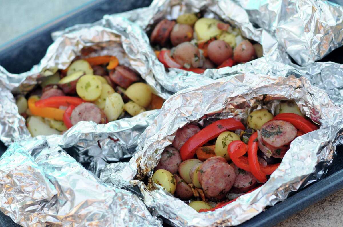 Recipe Sausage and Potato Foil Packets