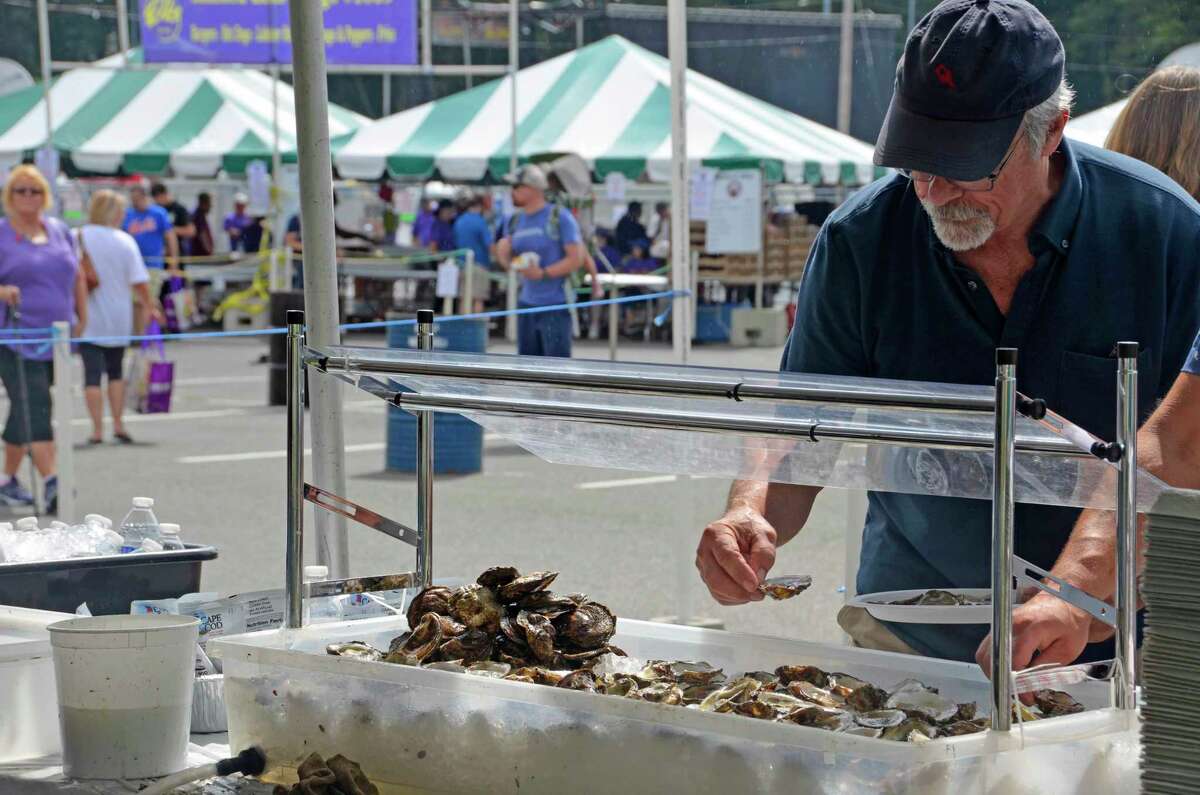 A scene from a previous Milford Oyster Festival