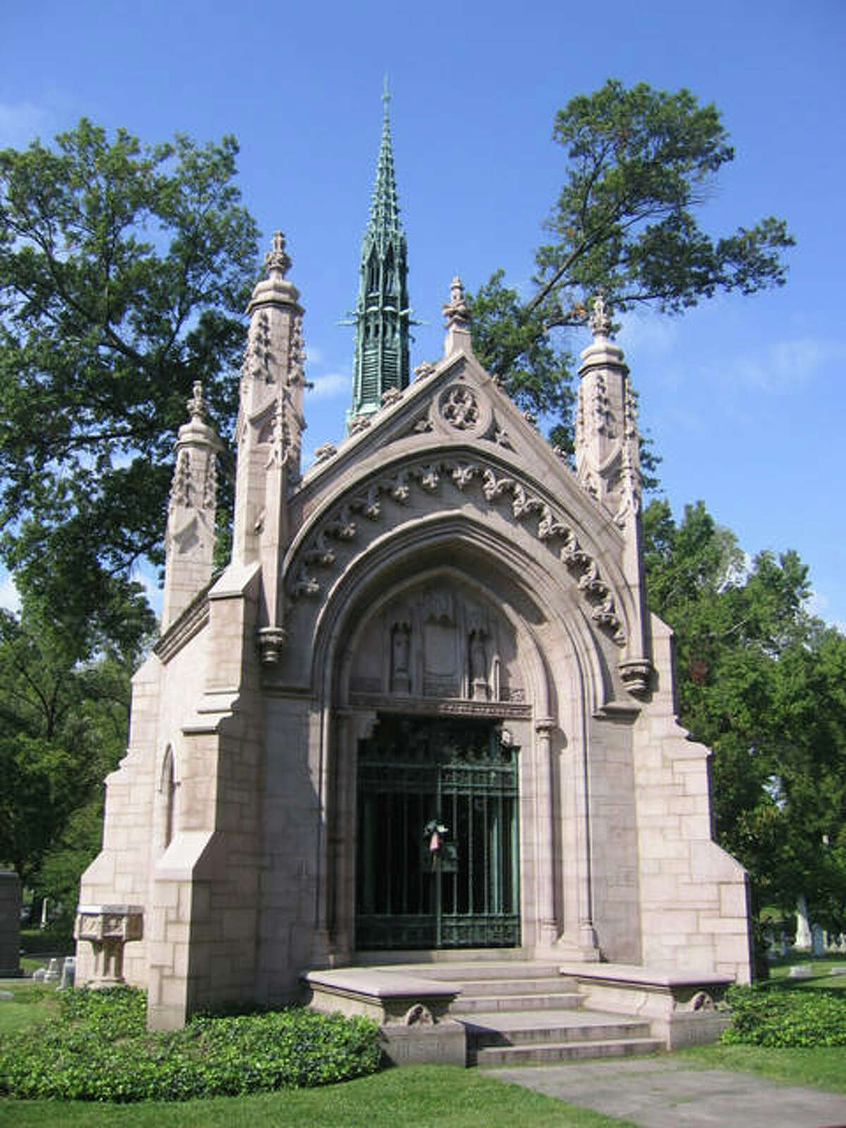 The Busch Mausoleum at Bellefontaine Cemetery.