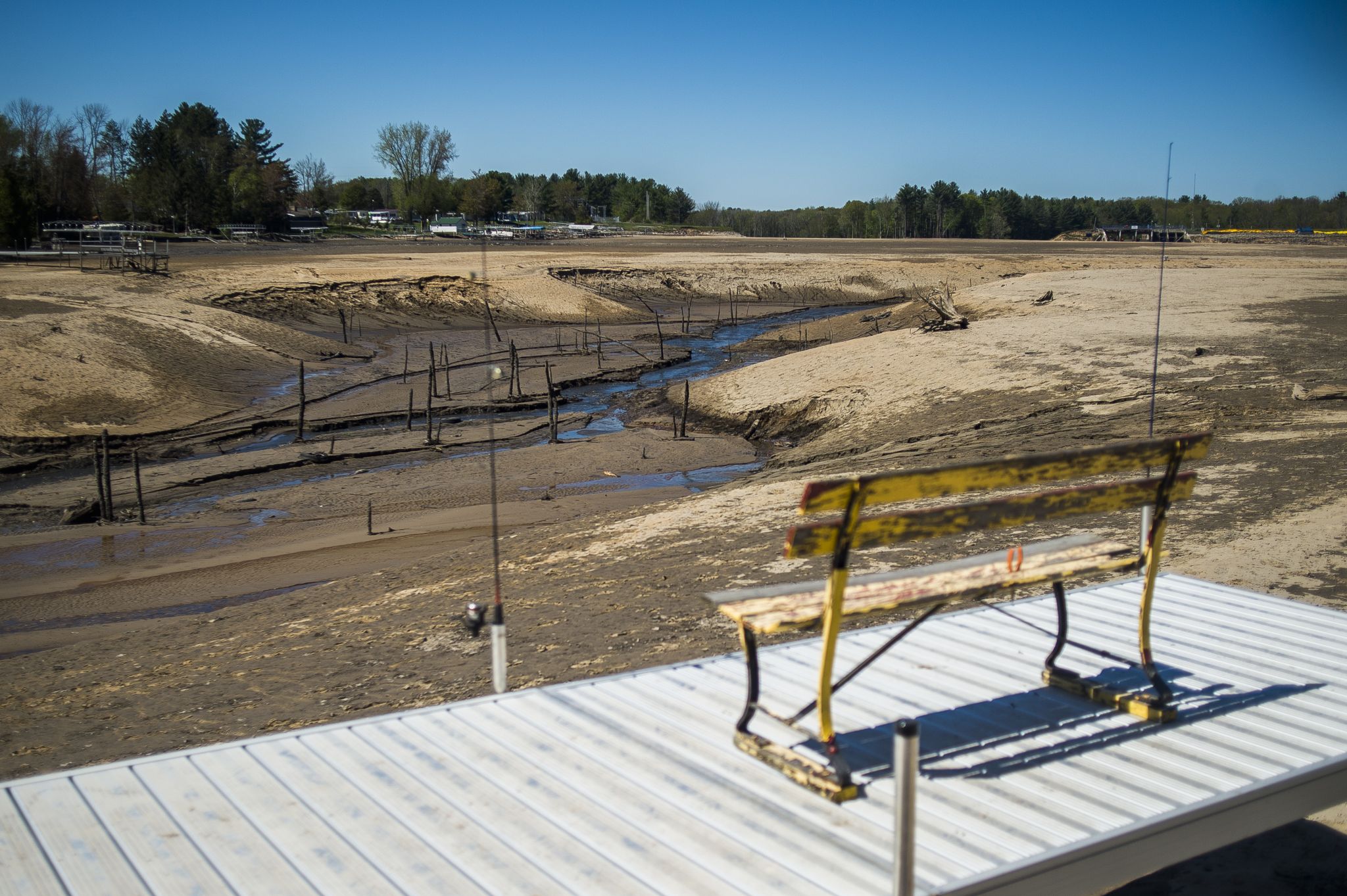 Wixom Lake destruction Thursday, May 21, 2020