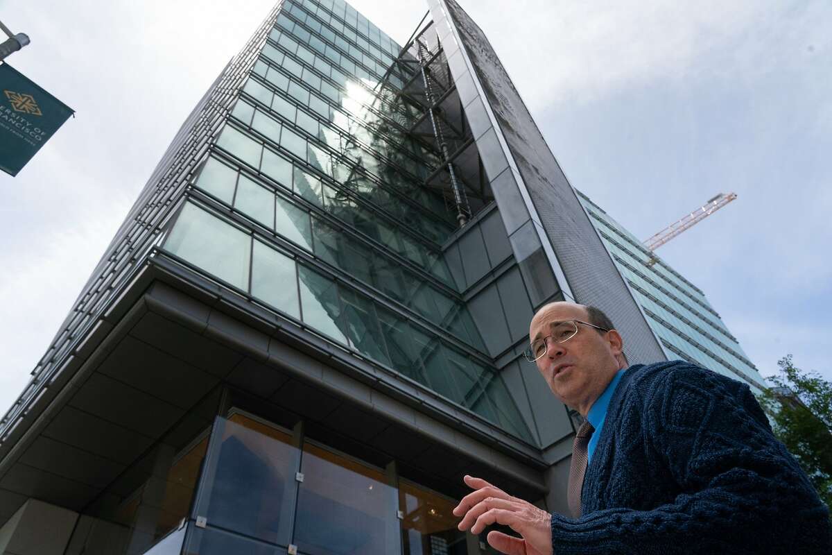 Andrew Degrassa, the general manager for water quality at the PUC, in front of the 13-floor SFPUC building on Friday, May 22, 2020, in San Francisco, Calif. SFPUC is working with property owners to make sure that plumbing systems are opened up safely as water that sits in pipes for months can be dangerous.