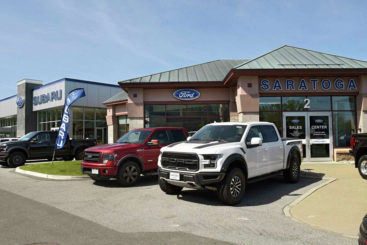 Exterior of Saratoga Ford and Saratoga Subaru on Thursday, May 21, 2020 in Saratoga Springs, N.Y. (Lori Van Buren/Times Union)