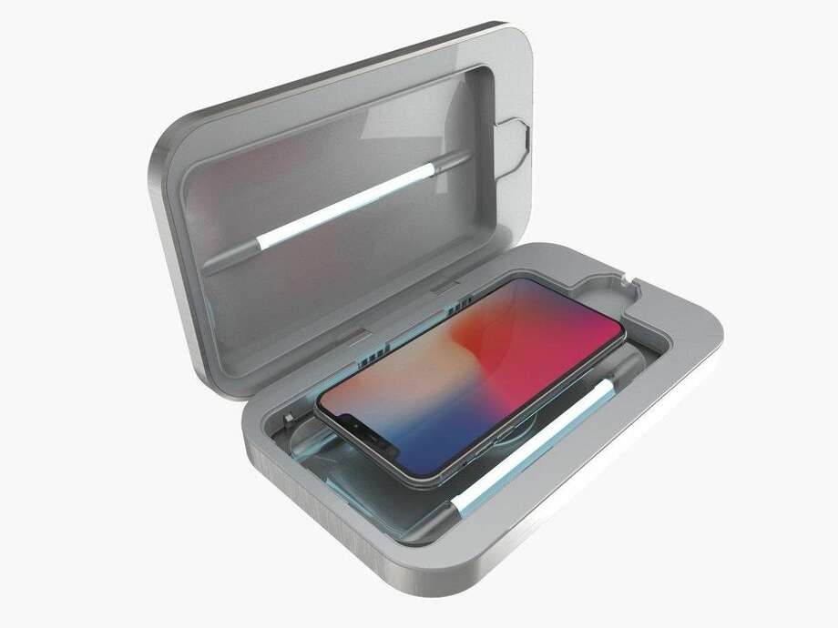 UV-C technology is nothing new -- it's been used before in consumer devices such as the PhoneSoap, pictured -- but safety concerns are on the rise as companies claim their UV-C light devices kill the coronavirus. Photo: PhoneSoap