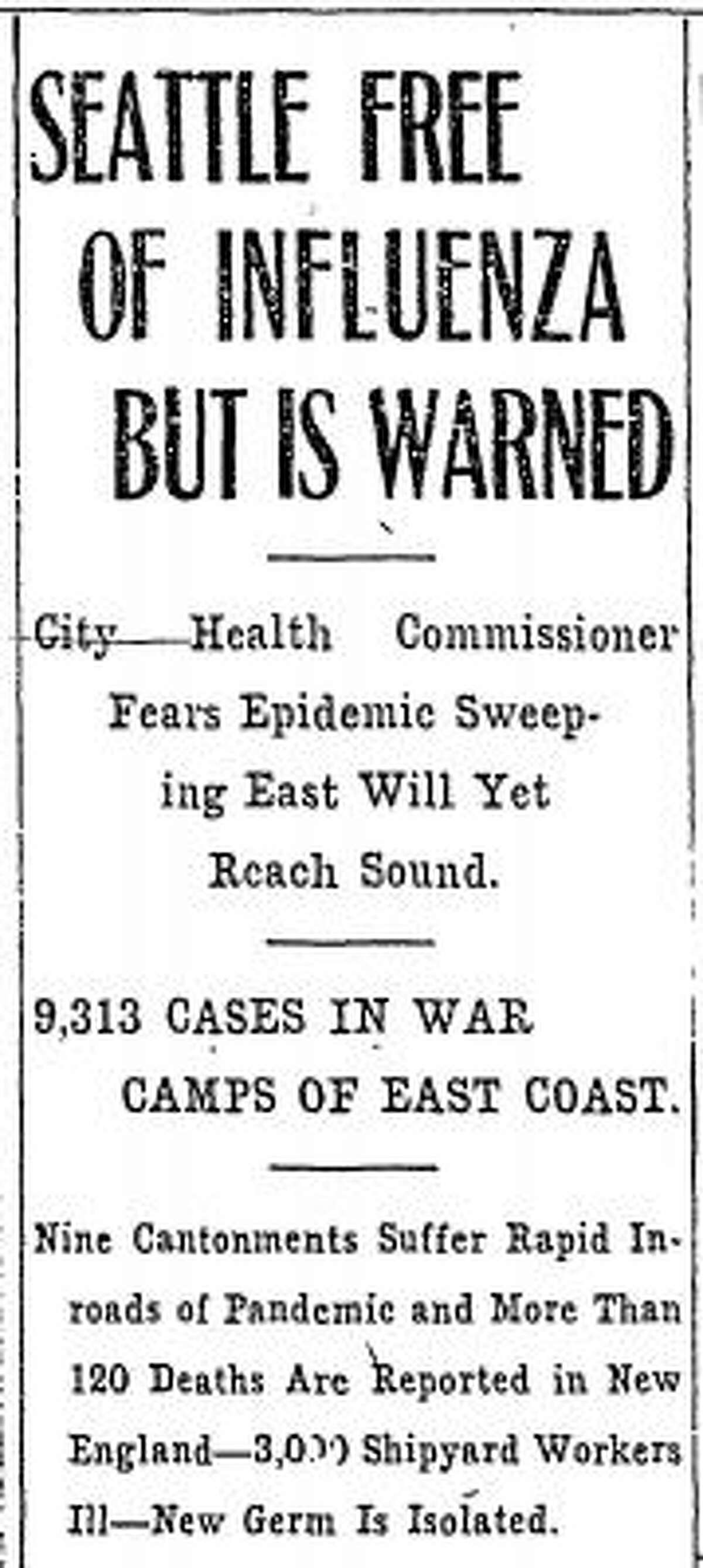 Patience to beat a pandemic How Seattle reopened after the 1918