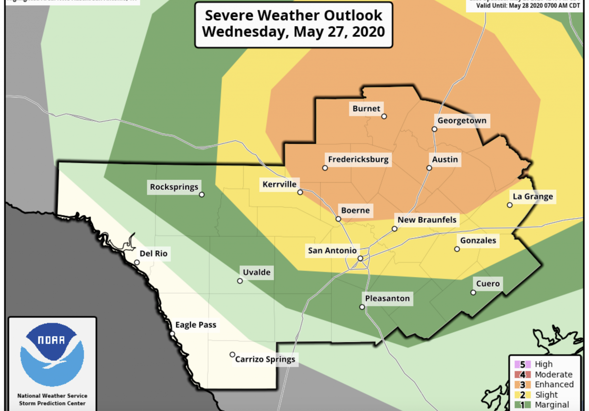 Severe weather possible for San Antonio including 'large hail,' and an ...