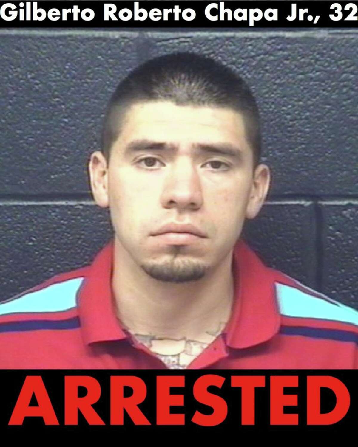 Gilberto Roberto Chapa Jr., 32, was arrested on theft charges.