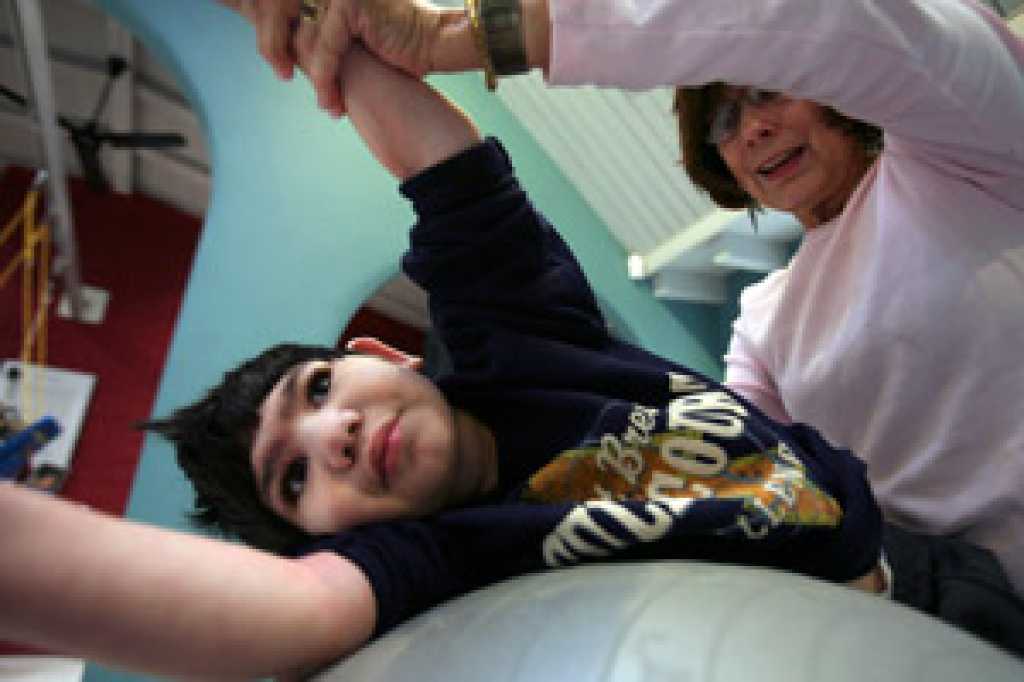 A team effort to teach severely disabled children