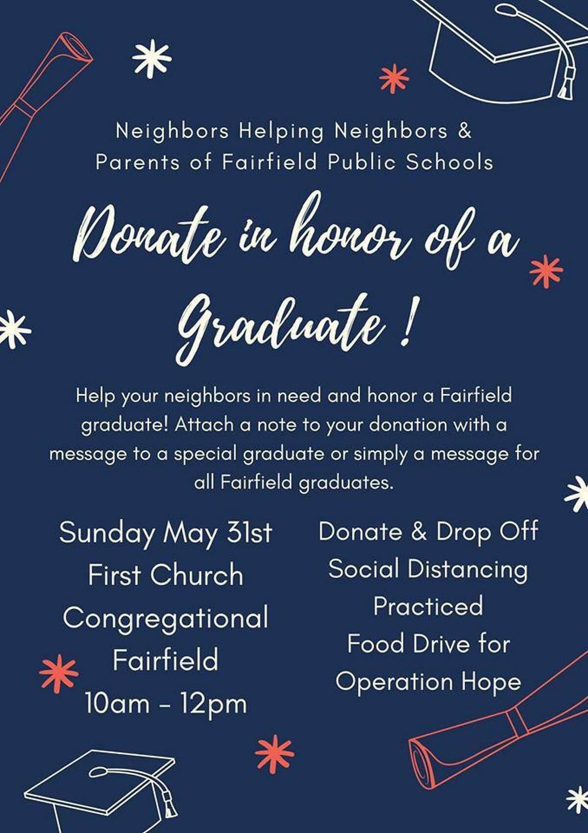 Fairfield residents are hosting the 11th food drive in as many weeks on Sunday, May 31.