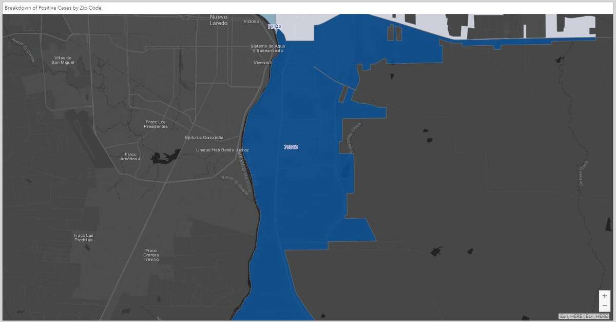 UPDATED Laredo zip codes with the most, least coronavirus cases thus far