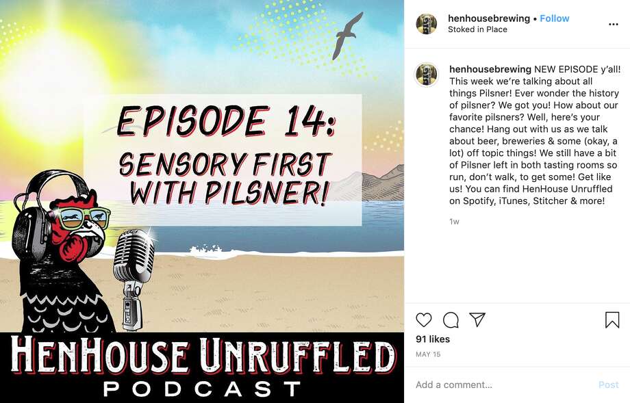 HenHouse Unruffled Podcast as advertised on their Instagram page. Photo: Instagram / @henhousebrewing