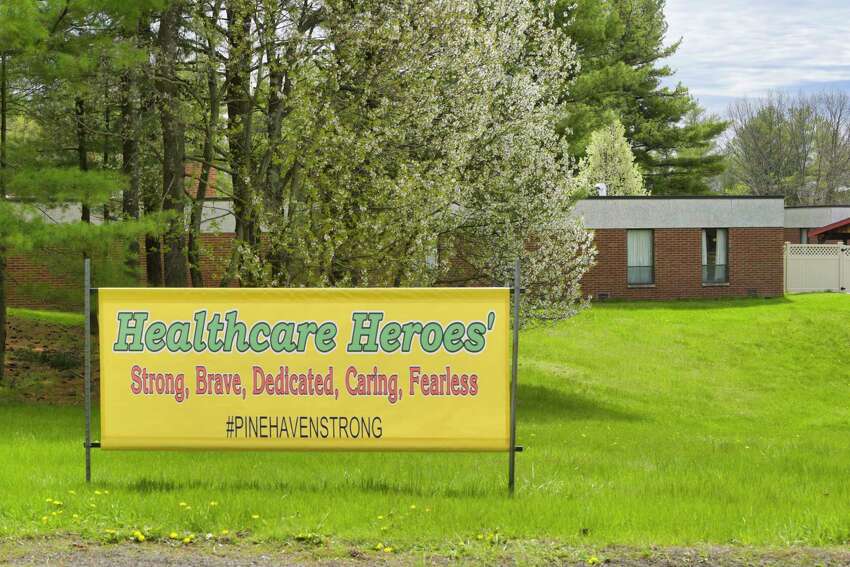 A view of the Pine Haven Nursing and Rehabilitation Center on Wednesday, May 6, 2020, in Philmont, N.Y. (Paul Buckowski/Times Union)