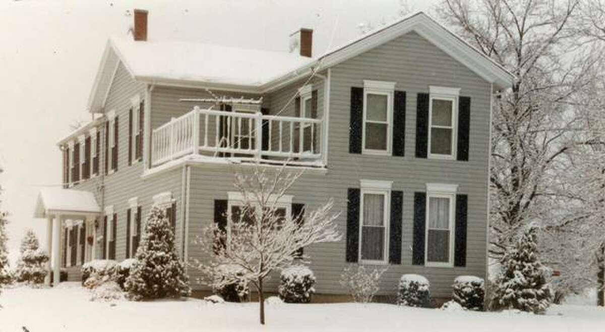 An undated view of the Carl and Doris Gause home on Troy Road.