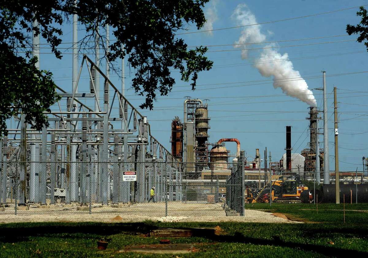 The Exxon Mobil plant in Beaumont operates Tuesday. Jefferson County Judge Jeff Branick was somber in his daily updates inn reference to the economic impact locally of the current state of the oil and gas industry. Photo taken Tuesday, April 21, 2020 Kim Brent/The Enterprise
