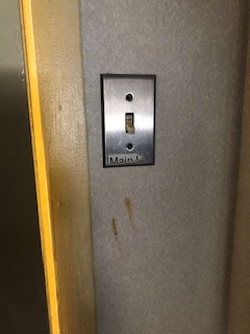 Mary Beth Delarm began documenting visits to her mother at the Diamond Hill nursing home in Schaghticoke last year. She believes her mother, who is in her 90s and has dementia, was being neglected based on the conditions she often found her in. In this photo Delarm observed feces smeared near the light switch in her mother's room.