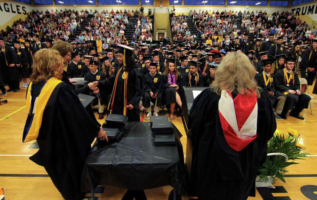 Trumbull High School's Commencement Exercises in Trumbull, Conn., on Tuesday June 18, 2019.