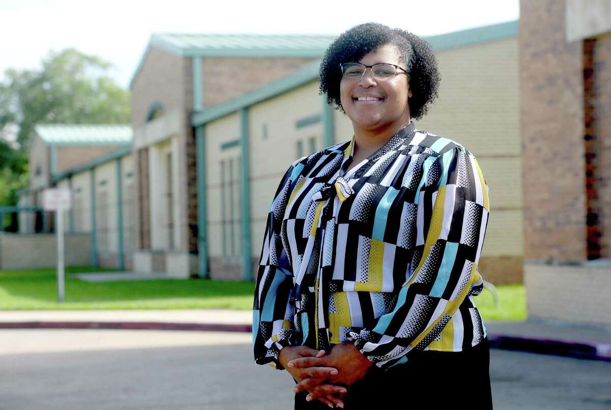 Audrey Collins, Principal at Pietzsch - MacArthur Elementary, will see the campus grow to possibly a Pre-K - 8 school as the district reorganizes students shuffled across campuses in the wake of Imelda last fall. Neighboring South Park Middle School will become part of the expanded campus. Photo taken Thursday, May 28, 2020 Kim Brent/The Enterprise
