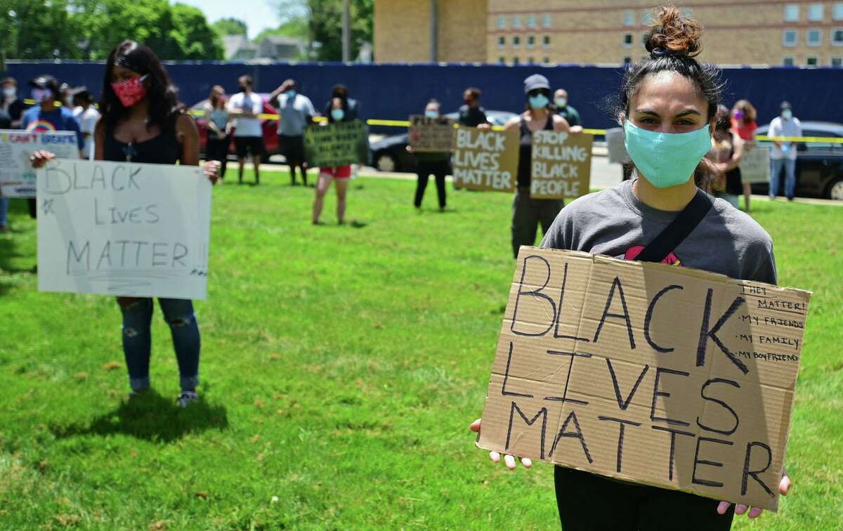 Peaceful protest in Stratford over death of George Floyd