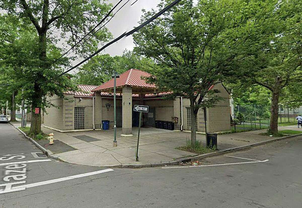 New Haven police are investigating after a Molotov cocktail was thrown at the police substation at 596 Winchester Ave. in the Newhallville neighborhood on Monday, June 1, 2020.