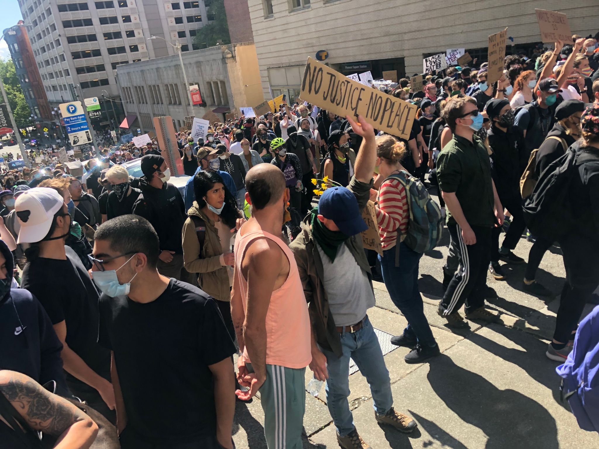 After Days Of Protest Seattle Mayor Speaks To Crowd