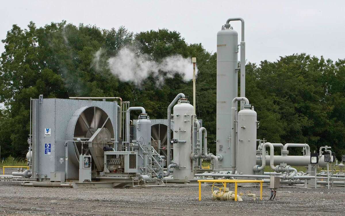 A CenterPoint Energy natural gas treatment facility in 2009. CenterPoint received $286 million, 28 percent less than it was expecting, for its natural gas unit.