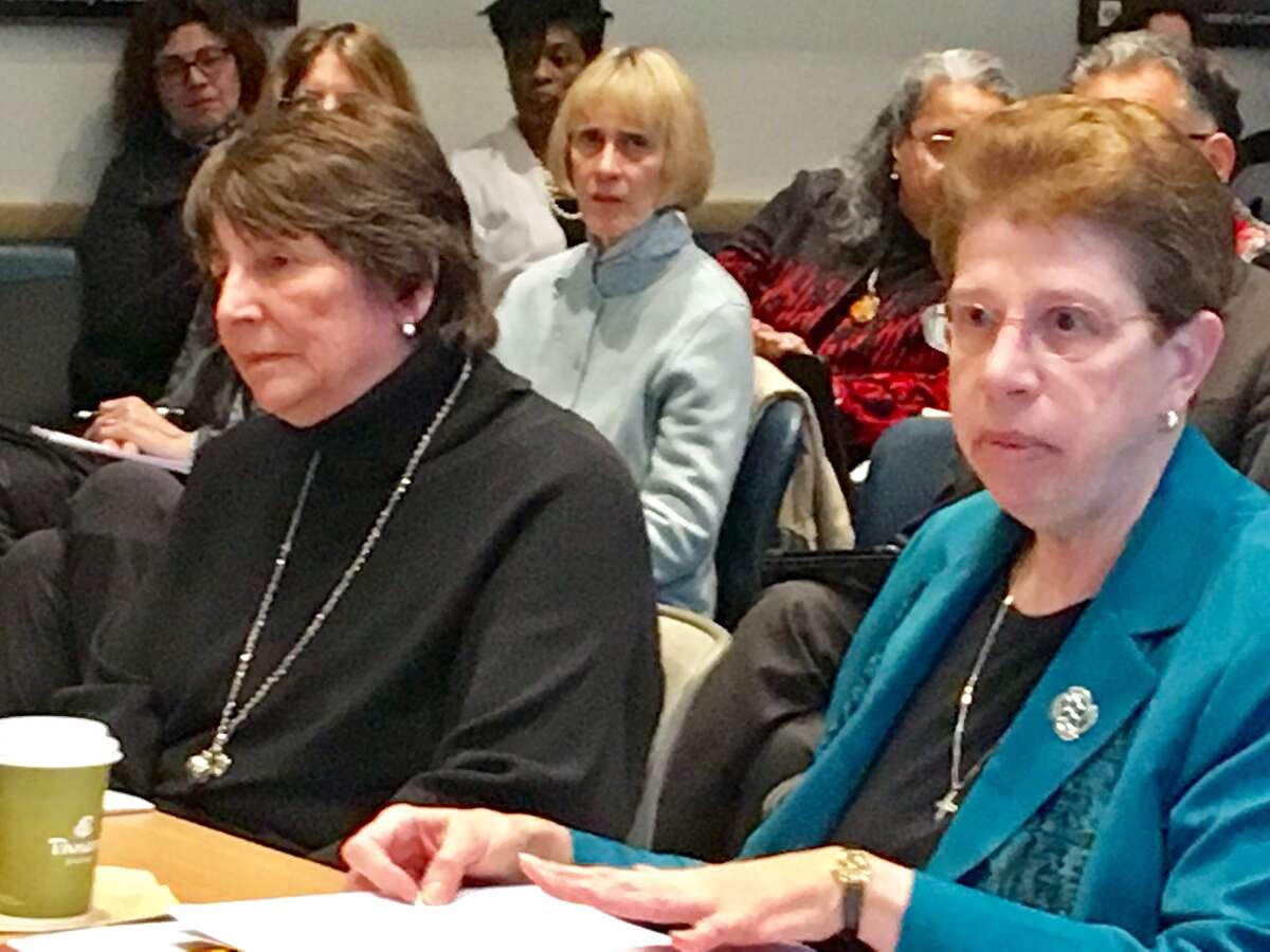NEASC officials meet with Connecticut Board of Regents. Jan. 11, 2018. Hartford
