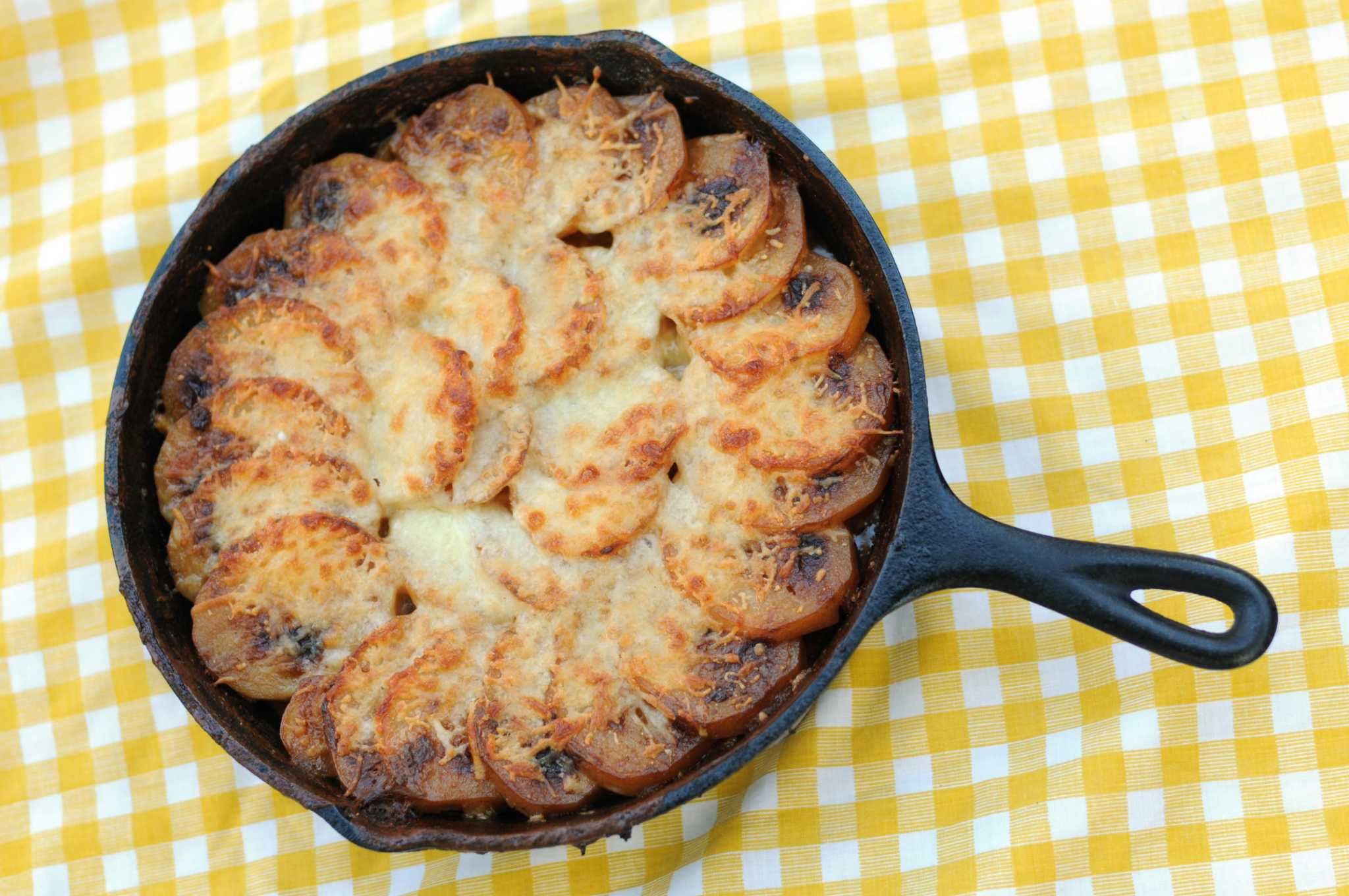 Recipe Sweet Onion, Sausage and Potato Gratin