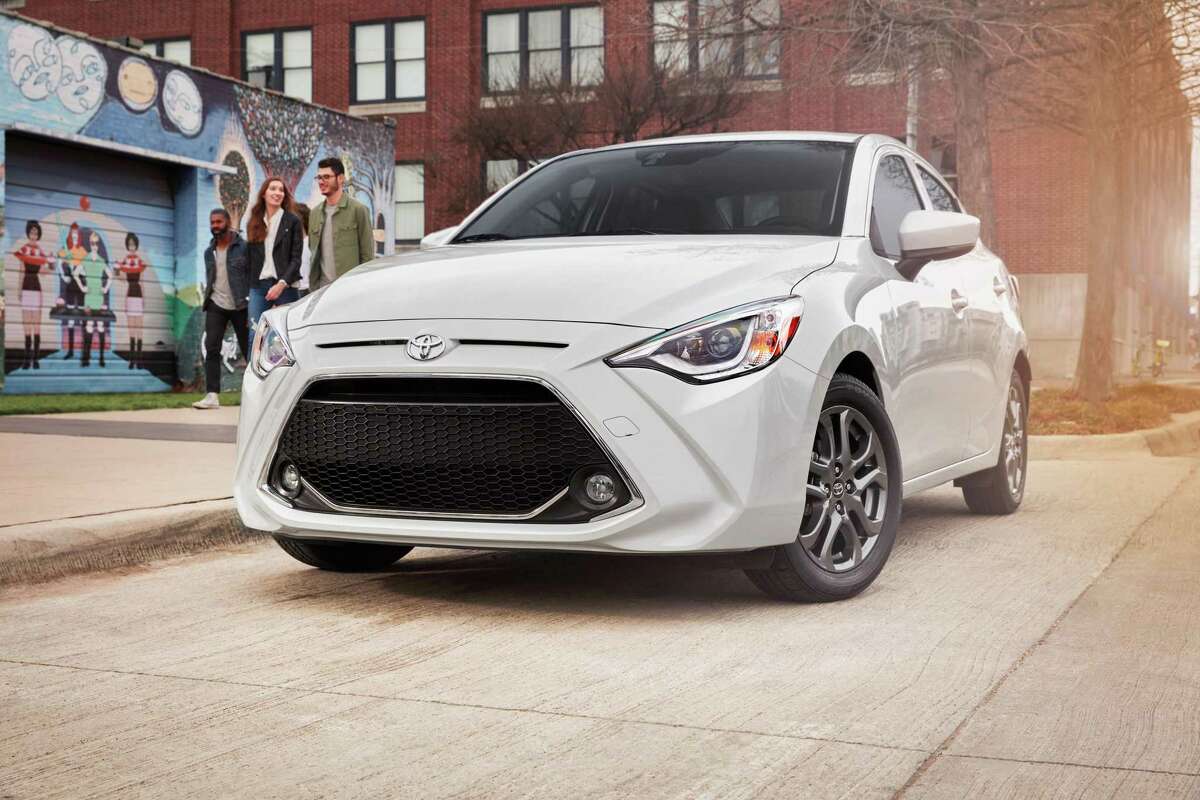 The 2020 Toyota Yaris offers a 32 mpg city, 40 mpg highway fuel economy.