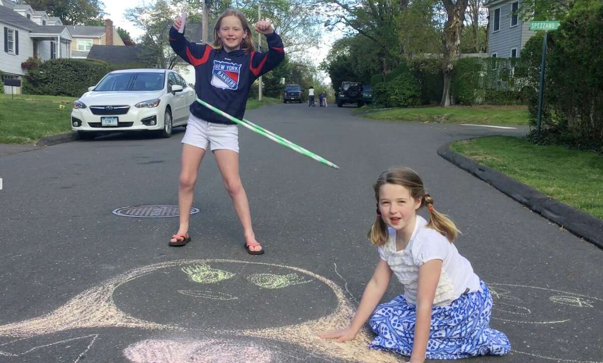 On Friday, kids in Greenwich will be invited to take 'A Walk with Chalk' and draw lines as they head to friends’ houses, walk to their schools or stop off at the Greenwich Boys & Girls Club, where they can pause to create artwork in the parking lot, along sidewalks and on the “main canvas” of the club’s semicircular driveway.