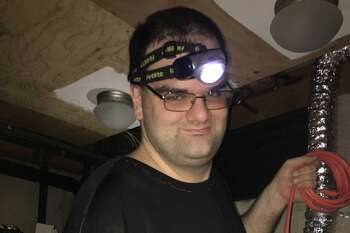 Nick Zappone works on a DIY project in the basement of the home he shares with his wife, Nicole (writer of this story). The couple has been renovating their condo in stages; the coronavirus has offered them the opportunity to cross some home improvement projects - most recently, updating their basement washroom - off their to-do list.