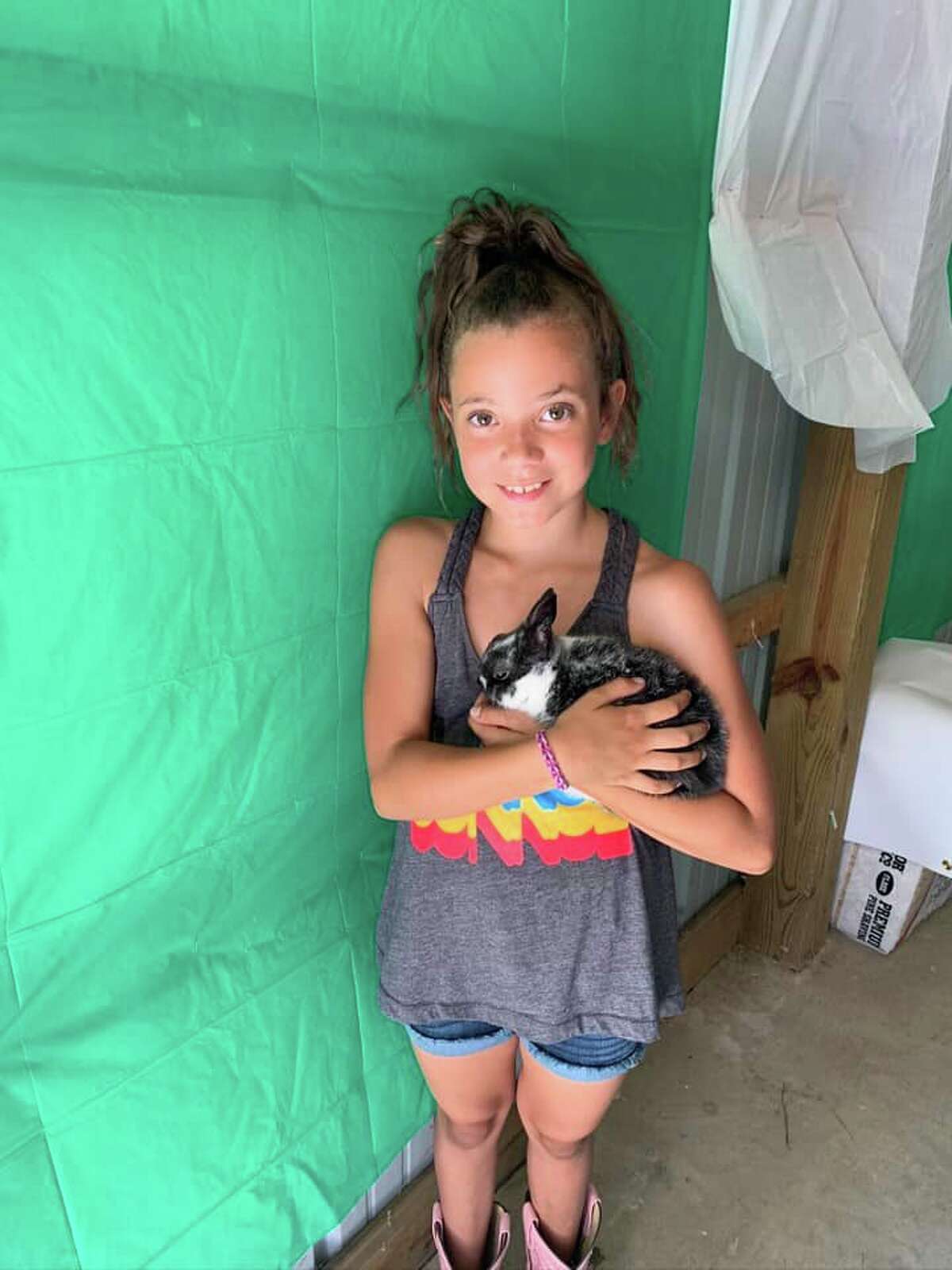 Isabella Pontz, 10, with her Rabbit Double Stuffed Oreo. 2nd year with Grant Center Pioneers.