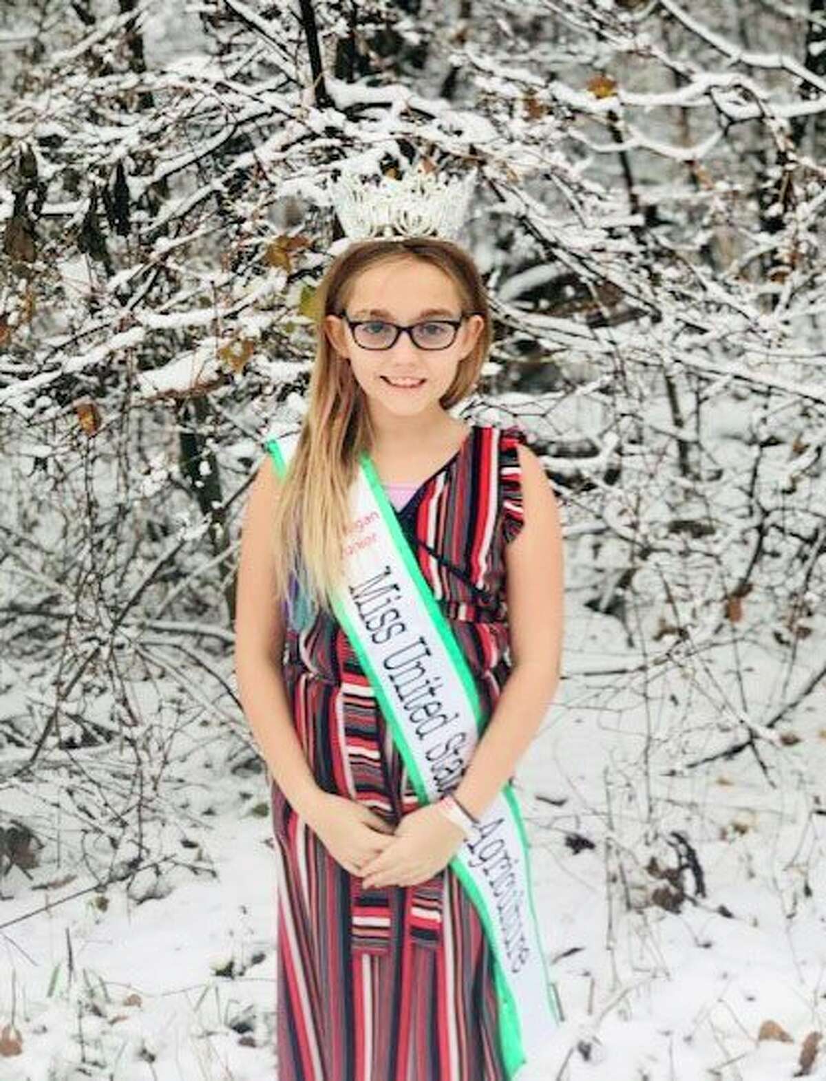 Jazmine Davis recently was named Michigan Miss Junior U.S. Agriculture. She will be representing the state at the national level in June. (Courtesy photo)