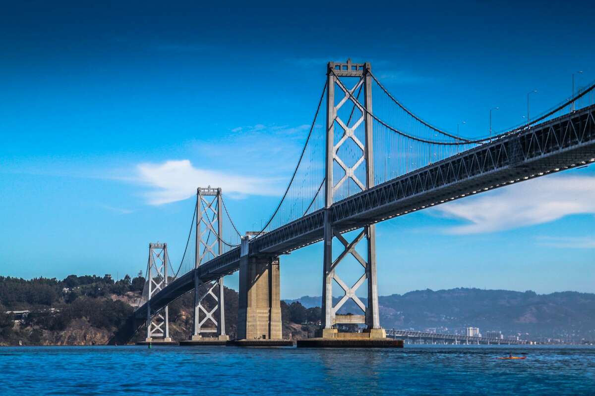 The San Francisco-Oakland bridge.
