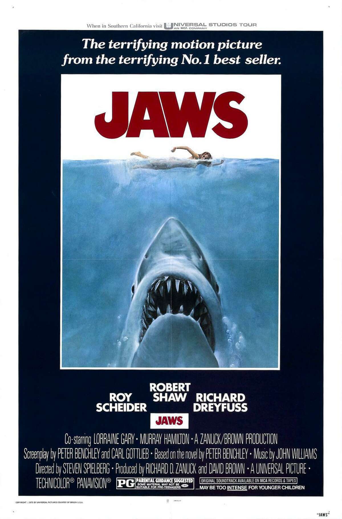 "Jaws" a magnificent summer frightener that only gets better with age.
