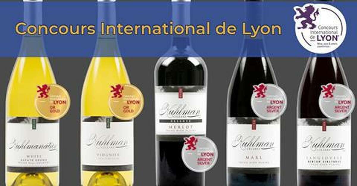 Kuhlman Cellars in the Texas Hill County won five medals in the Concours International de Lyon competition.