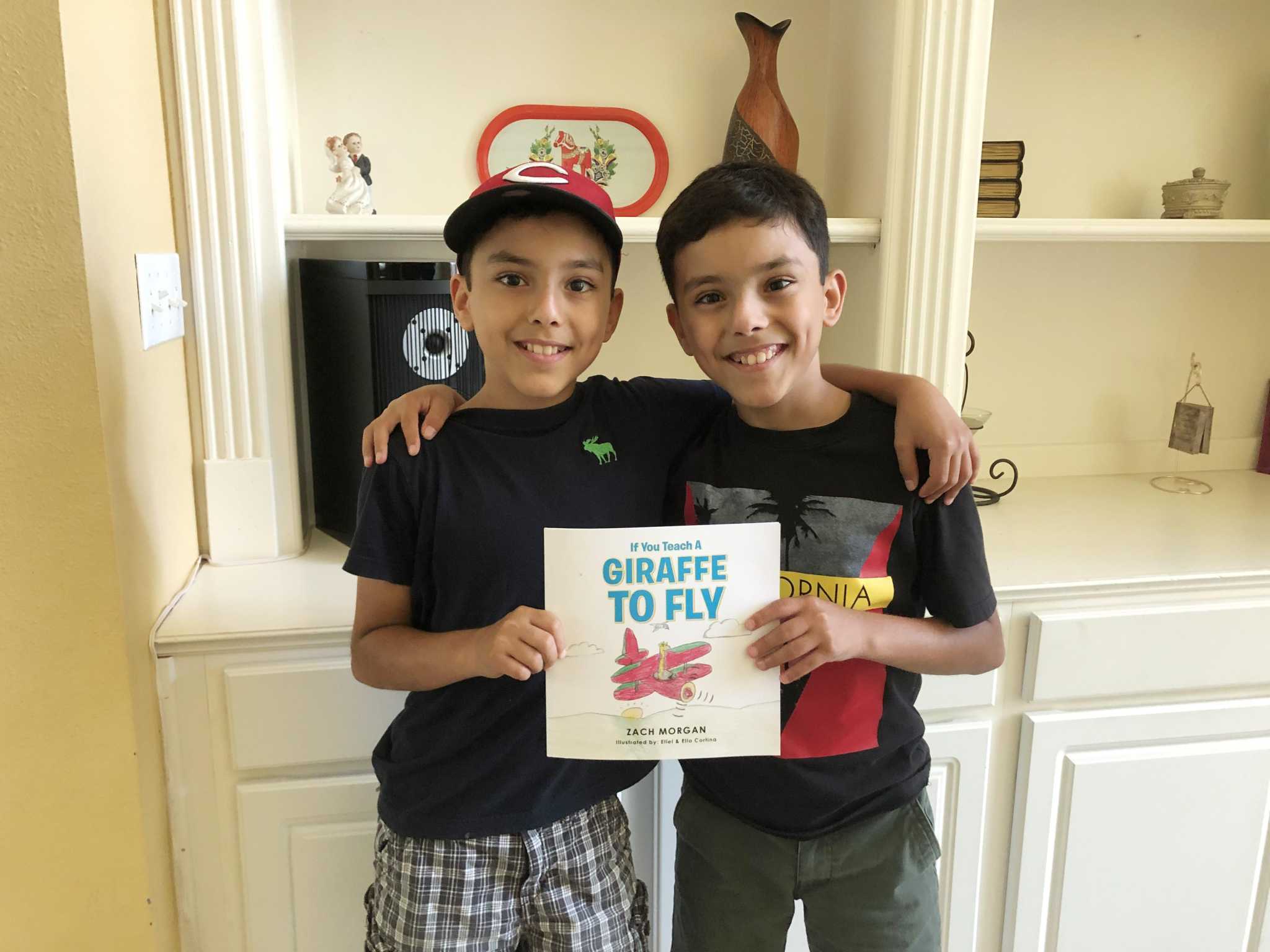 Twinning: 11-year old brothers from Huffman illustrate published