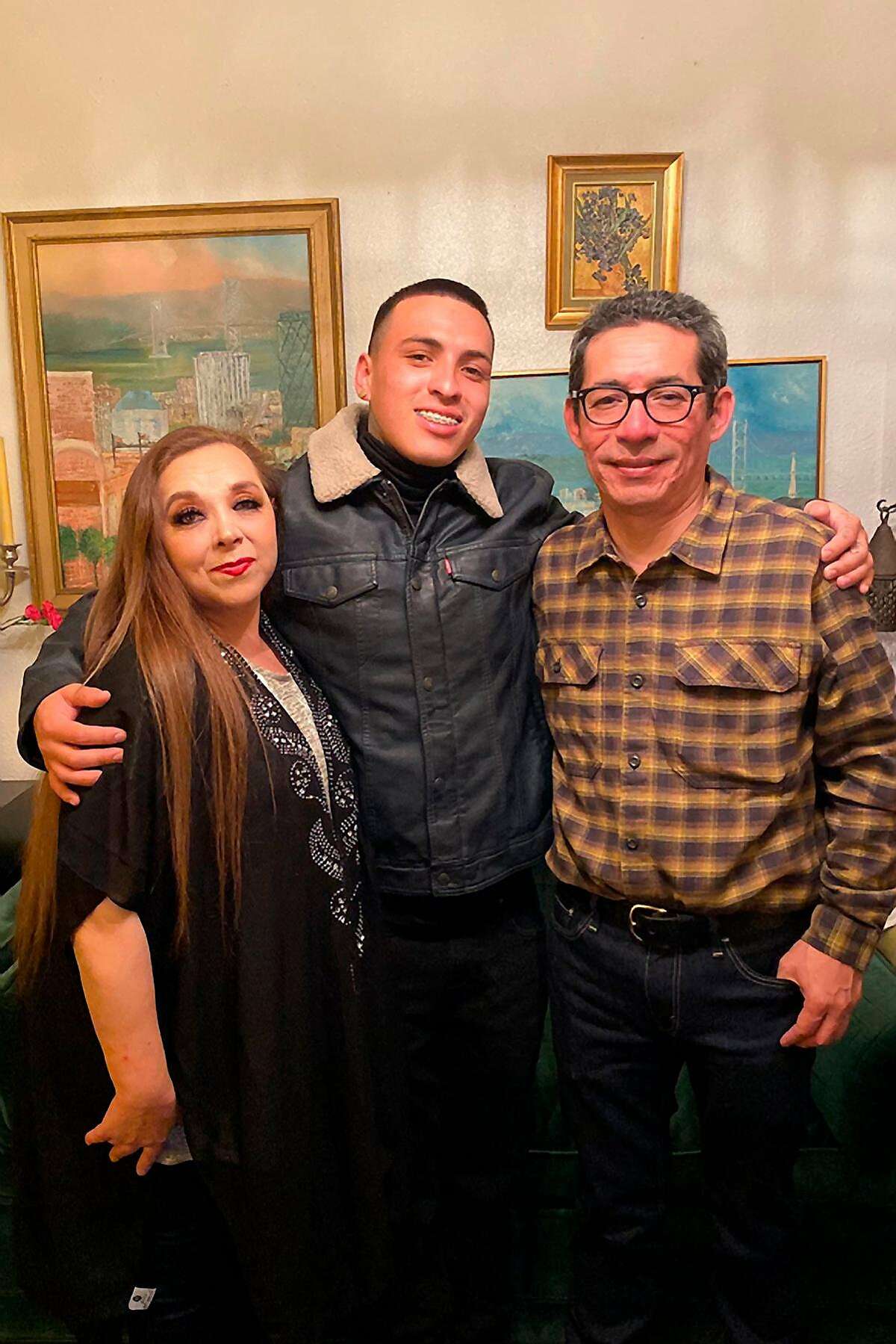 Parents Laura and Neftal Monterrosa with Sean. Sean Monterrosa was fatally shot by Vallejo police on Tuesday, June 2, 2020 as he was kneeling outside a Walgreens and not carrying a firearm when an officer opened fire.