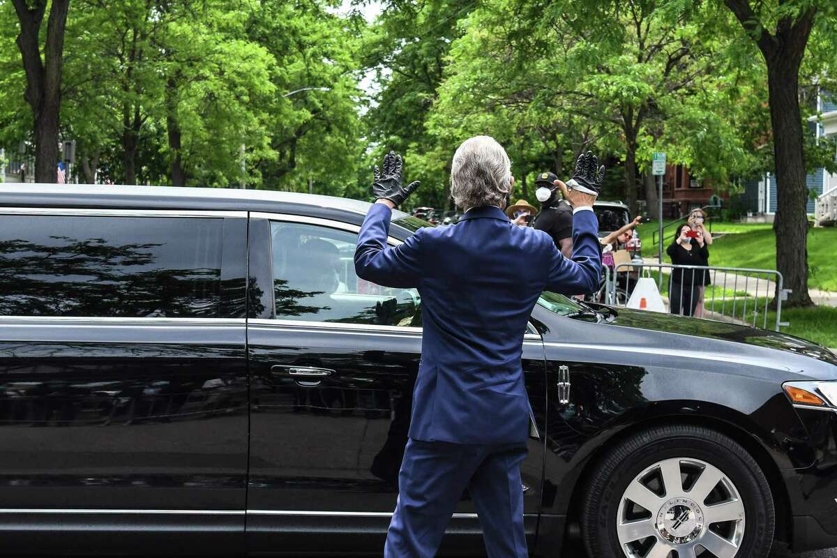 American civil rights activist Rev. Al Sharpton arrives for the memorial service in honour of George Floyd on June 4, 2020, in Minneapolis, Minnesota. - On May 25, 2020, Floyd, a 46-year-old black man suspected of passing a counterfeit $20 bill, died in Minneapolis after Derek Chauvin, a white police officer, pressed his knee to Floyd's neck for almost nine minutes. (Photo by CHANDAN KHANNA / AFP) (Photo by CHANDAN KHANNA/AFP via Getty Images)