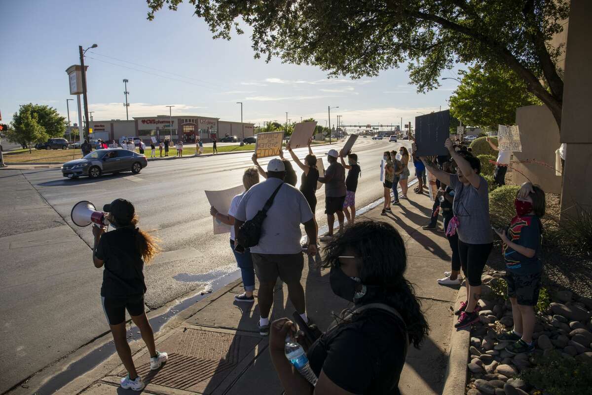 Black Lives Matter protesters marched Saturday, June 6, 2020 along Andrews Highway.