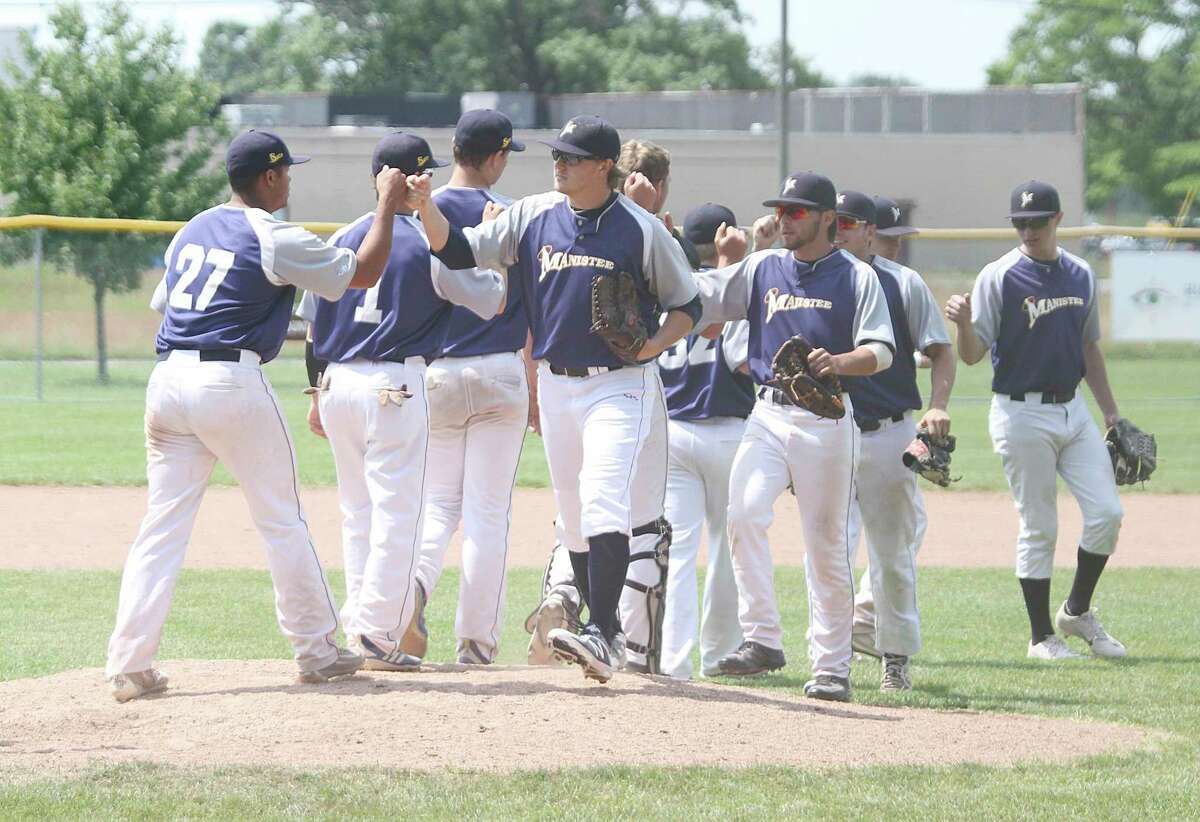 The Manistee Saints will finally kick off their season this weekend, with doubleheaders scheduled for both Saturday and Sunday starting at 1 p.m. at Rietz Park. (News Advocate file photo)