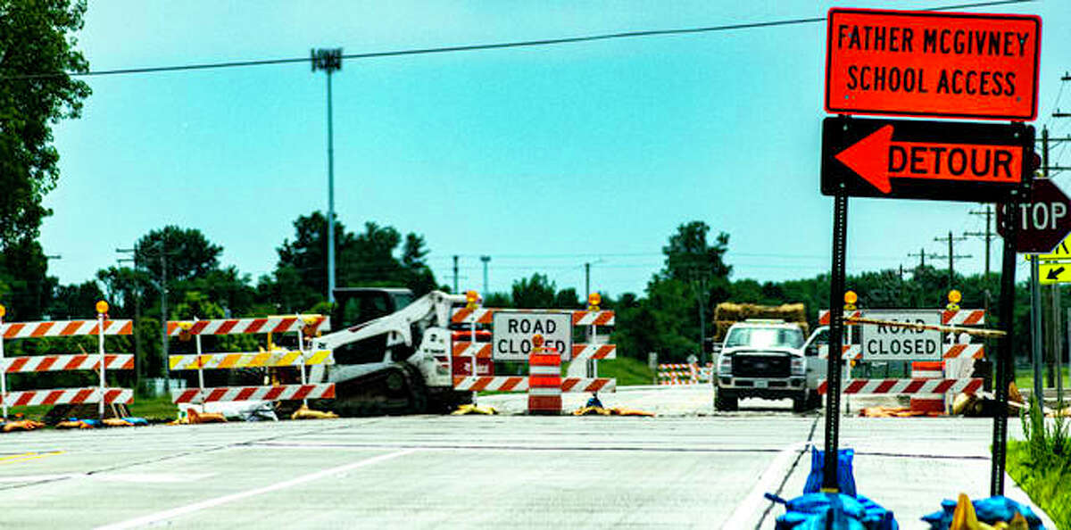 FILE - A photo of construction on Old Troy Road south of Bouse Road. 