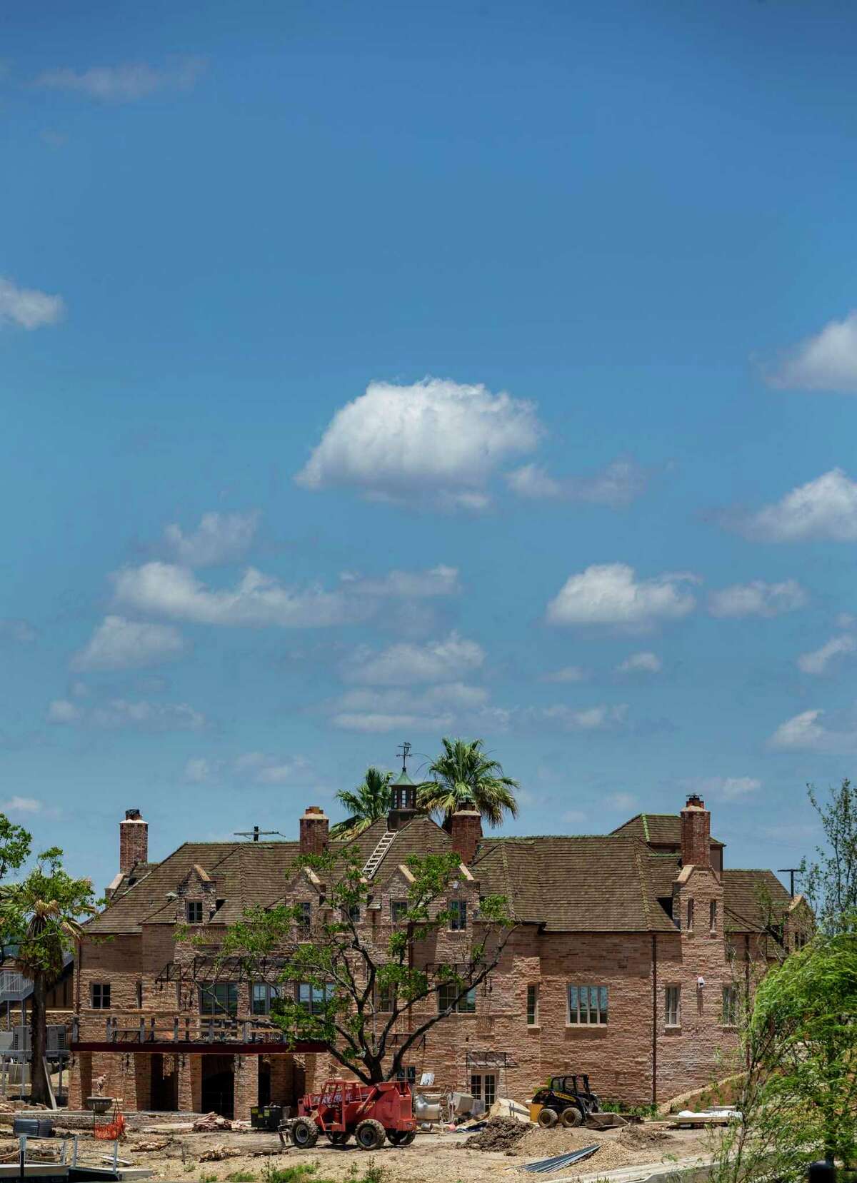The Red Berry Mansion is seen in a May 13, 2020 photo. The mansion, now owned by The RK Group, was built in 1951 by Texas representative and senator Virgil Edward “Red” Berry in 1951. The RK Group is renovating the original mansion to lease out as an event center as part of a $60 million redevelopment of the Red Berry Estate.