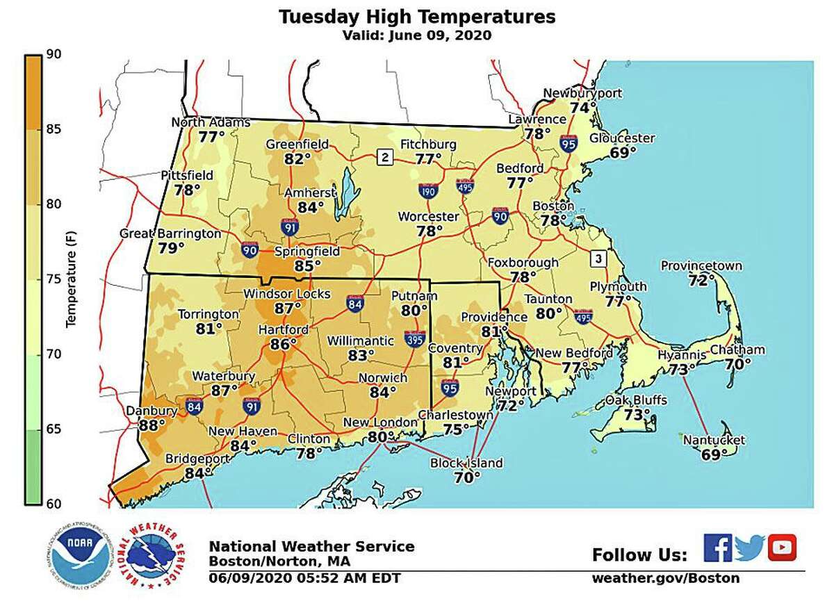 Air quality alert for part of CT with high levels of ozone