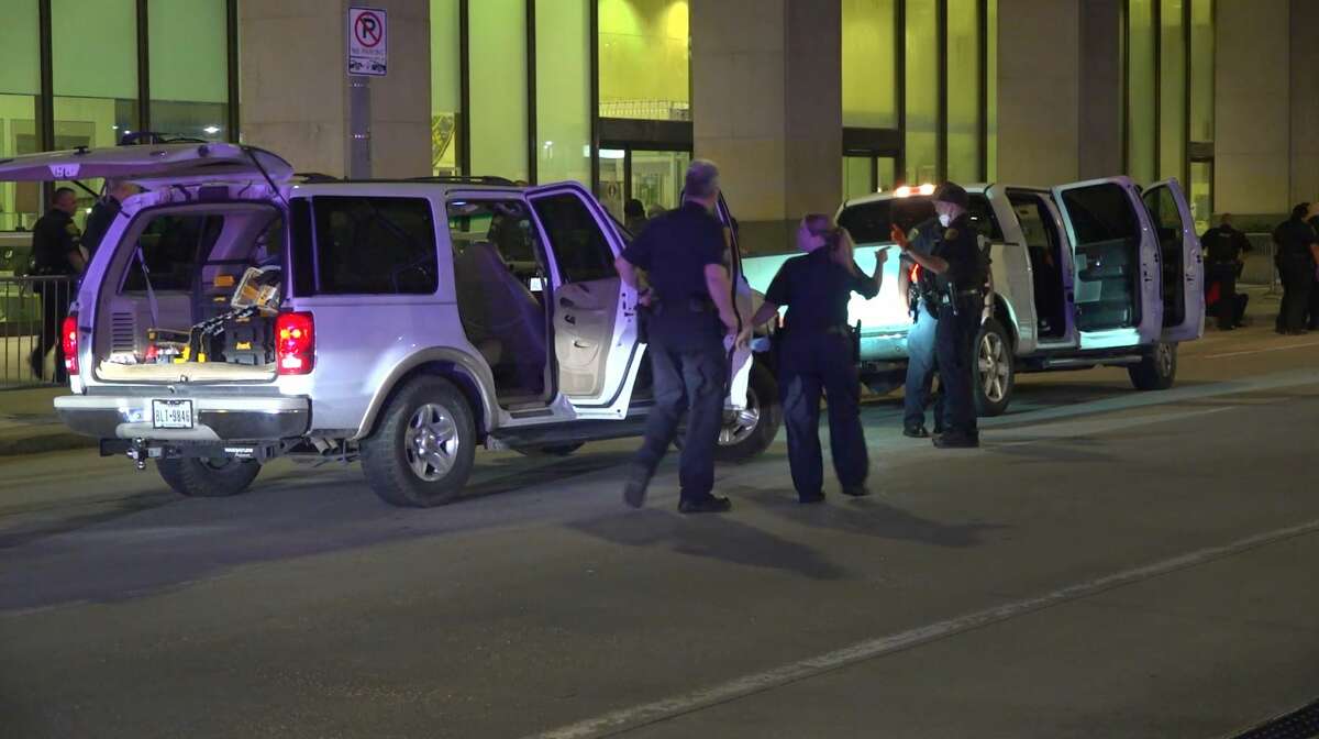 Road Rage Squabble Ends At Houston Police Headquarters In Downtown