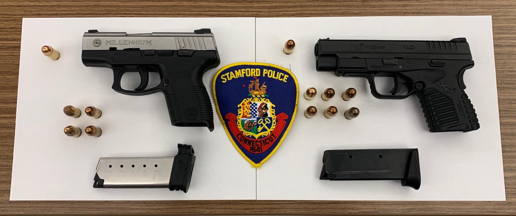 Police: Two men charged with illegal gun possession in Stamford