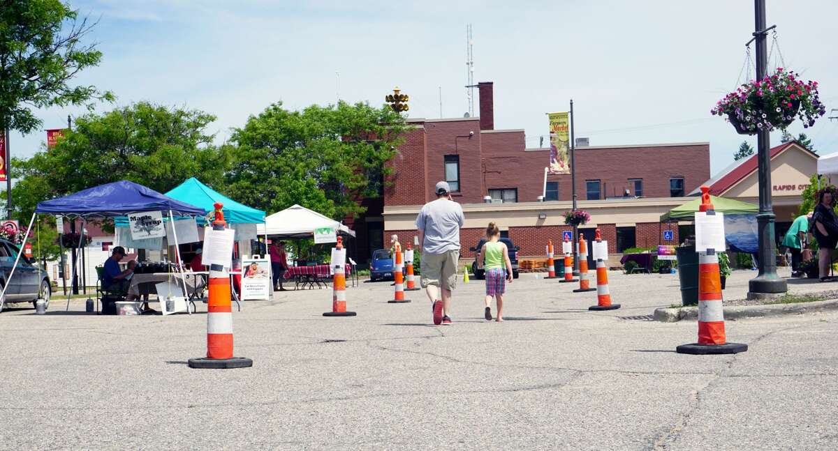 With restrictions on outdoor gathering virtually expired, the Big Rapids Farmer's Market opened for the first time in 2020 on Tuesday afternoon.