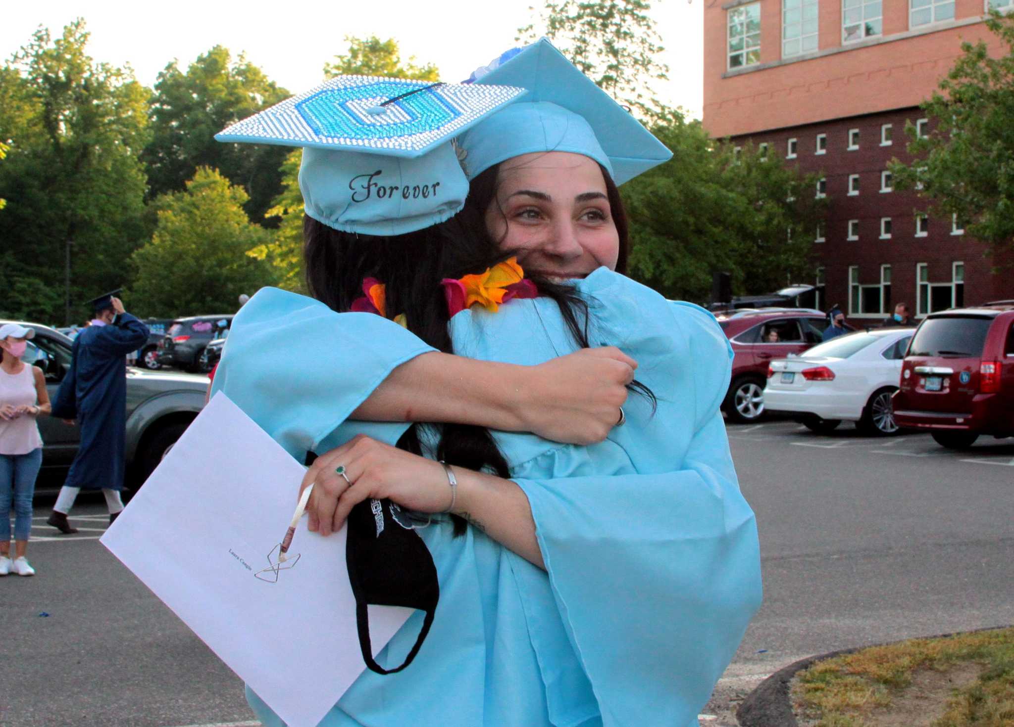 Oxford High School graduation held with social distanced pomp and car