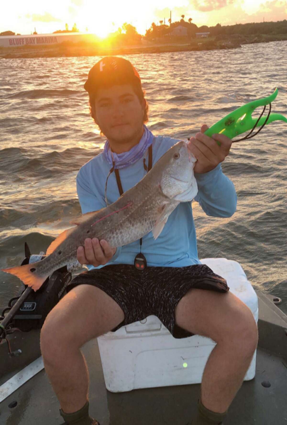 Texas A&M Corpus Christi student Jake Bozeman, 19, was the first winner in the tagged redfish division of this year's CCA Texas STAR Tournament.