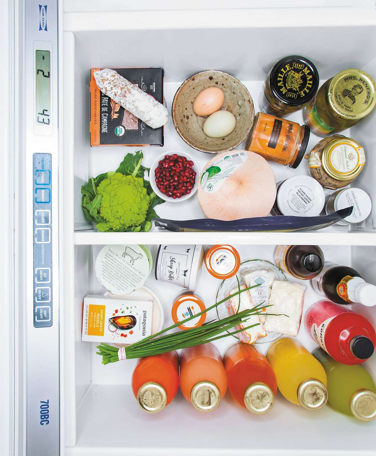 Dominique Crenn's fridge