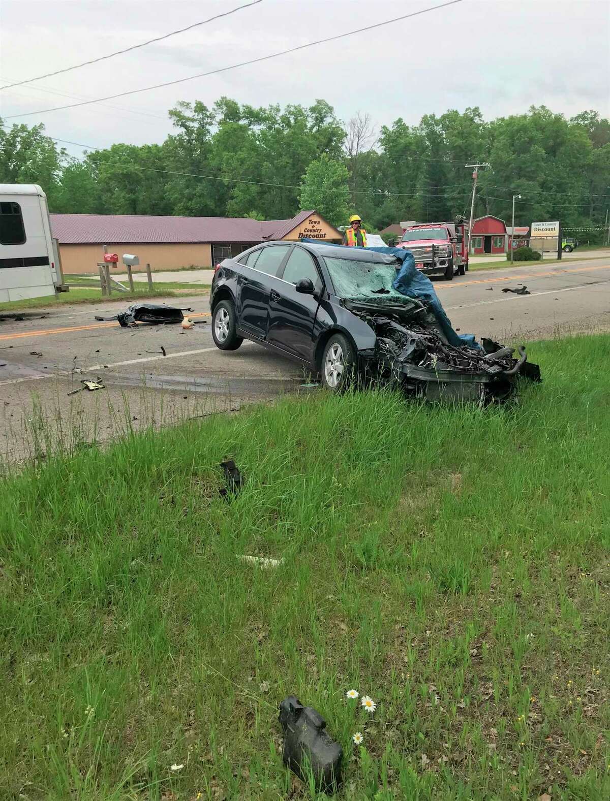 A Manistee man died in a two-vehicle crash Wednesday afternoon on M-55 in Norman Township. (Courtesy photo)