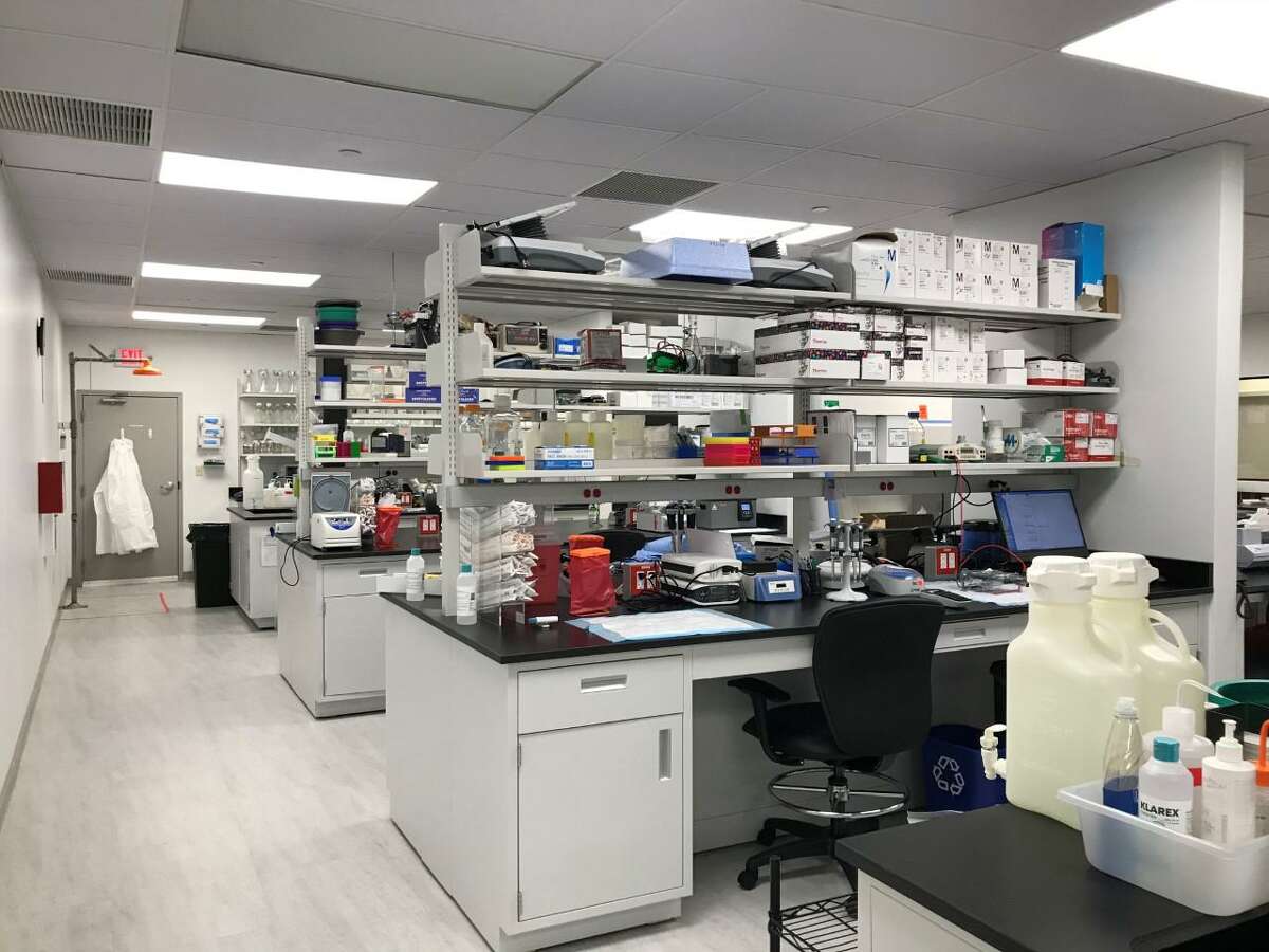 Lab space inside Azitra’s new Branford facility.